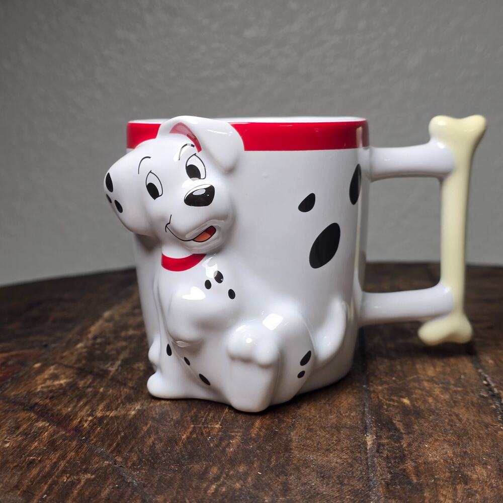 Disney 101 Dalmatians 3D Mug Bone Handle Ceramic Character Coffee Cup